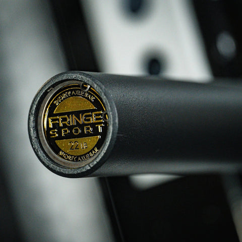 Stubby Axle Barbell - Rackable Shorty Bar Fringe Sport