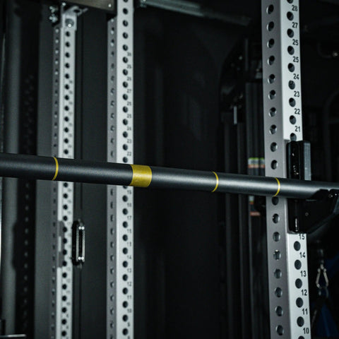 Stubby Axle Barbell - Rackable Shorty Bar Fringe Sport