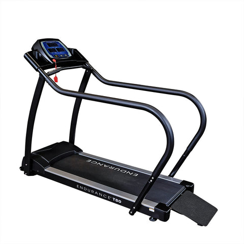 Body-Solid T50 Walking Treadmill - Full Rails & Heart Rate Monitor