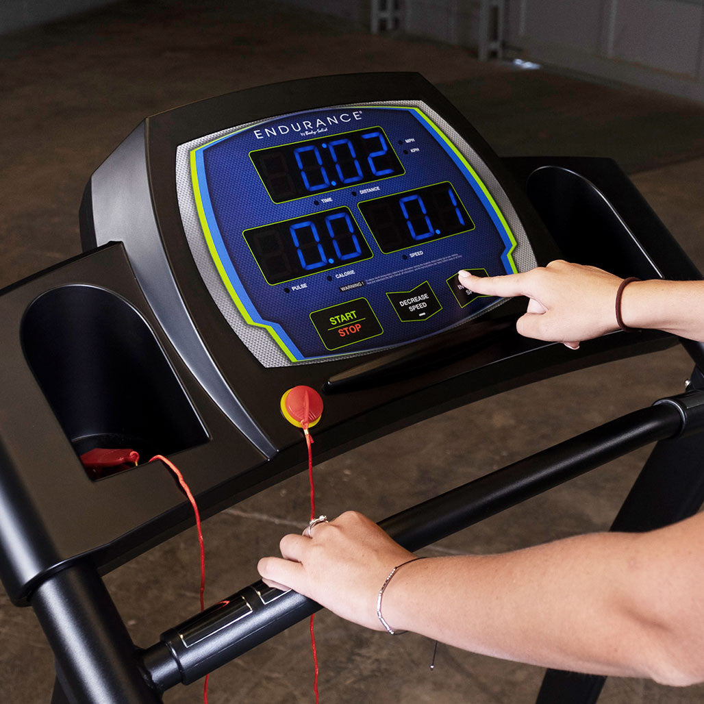 Body-Solid T50 Walking Treadmill - Full Rails & Heart Rate Monitor