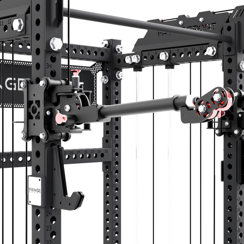 The Dane 2.0 Squat Rack with Cable Crossover | All-in-One Home Gym Fringe Sport
