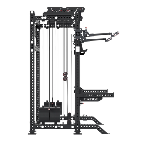 The Dane 2.0 Squat Rack with Cable Crossover | All-in-One Home Gym Fringe Sport
