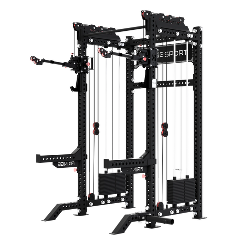The Dane 2.0 Squat Rack with Cable Crossover | All-in-One Home Gym Fringe Sport
