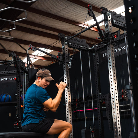 The Dane 2.0 Squat Rack with Cable Crossover | All-in-One Home Gym Fringe Sport