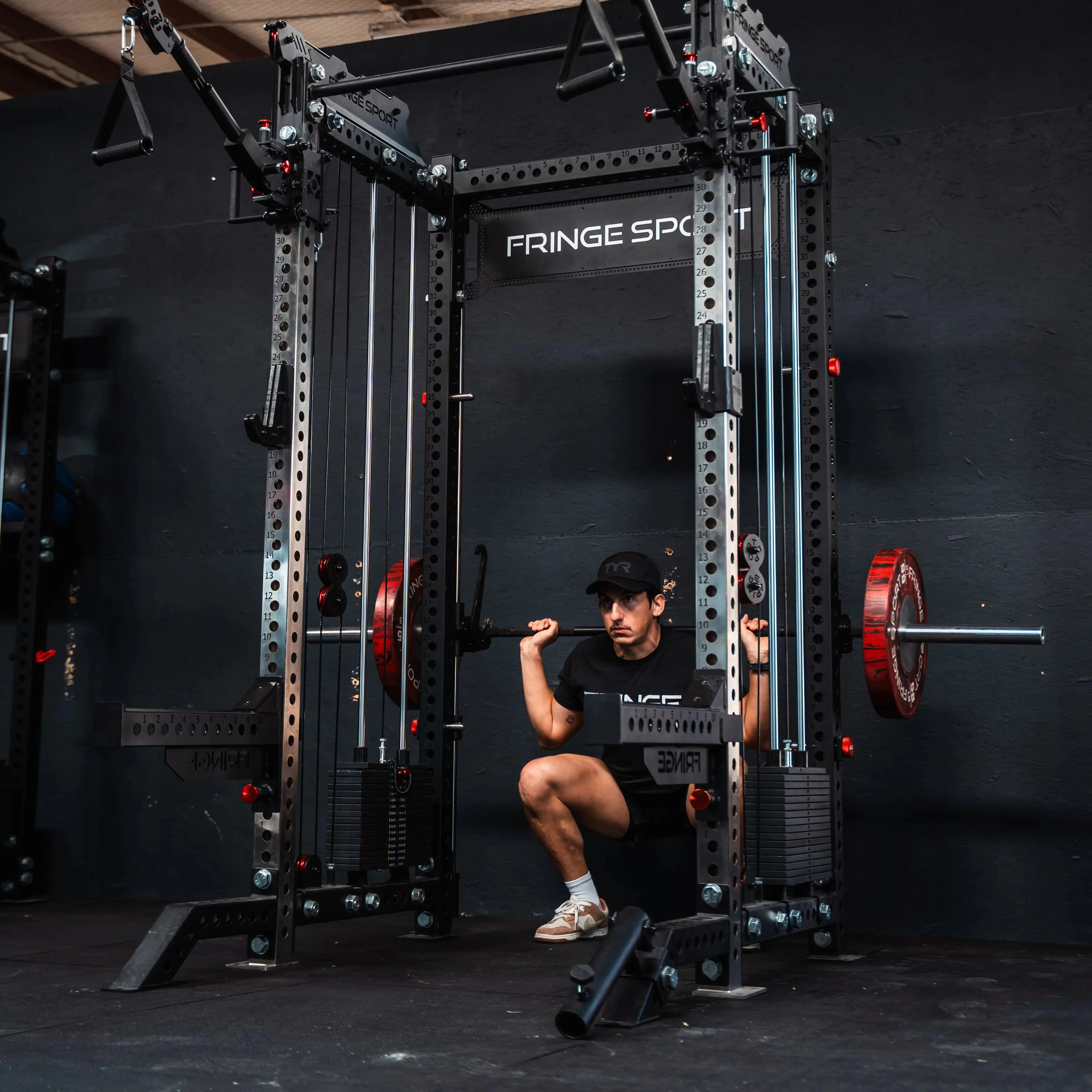 The Dane 2.0 Fully Loaded - Half Rack with Cable Crossover and Smith Machine