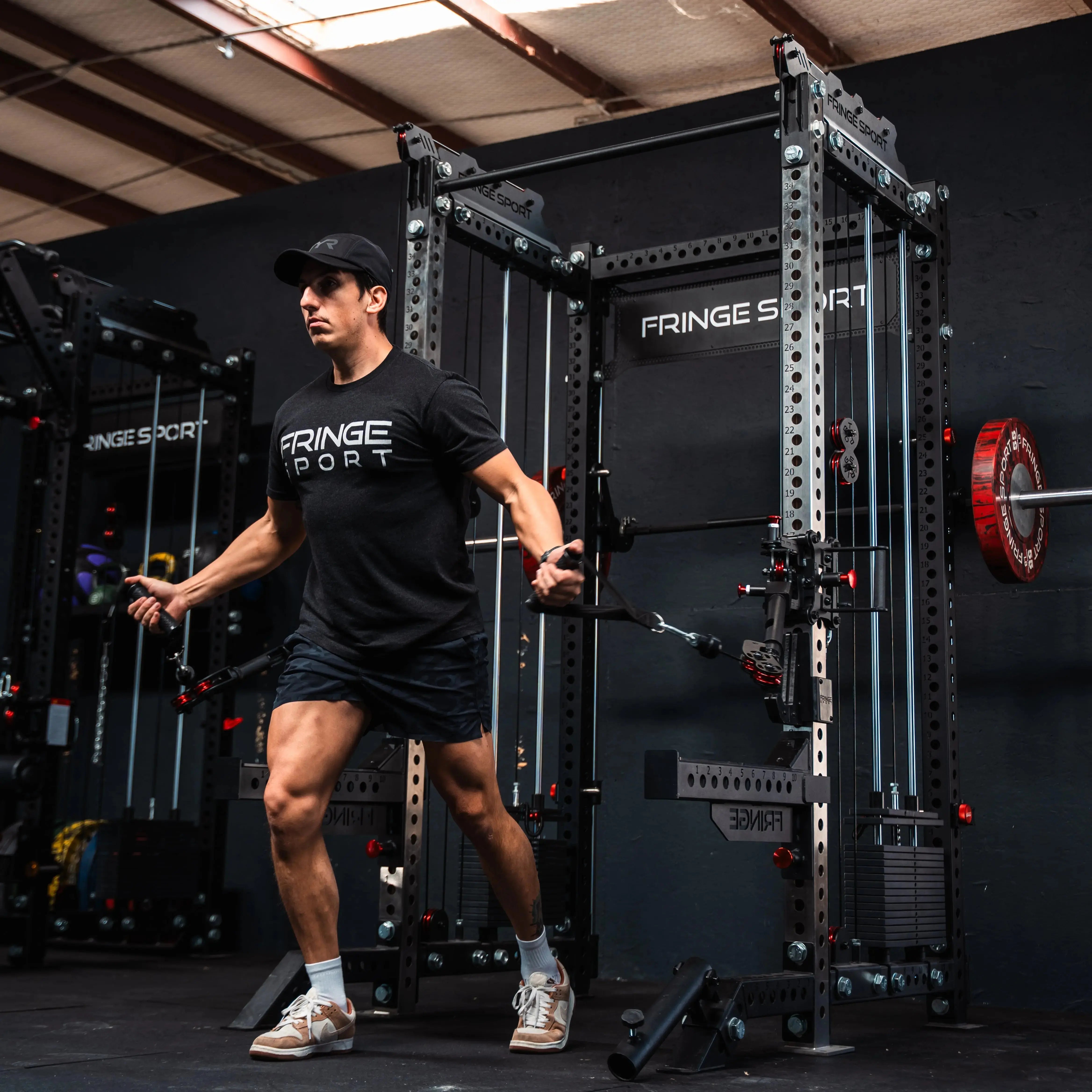 The Dane 2.0 Fully Loaded - Half Rack with Cable Crossover and Smith Machine