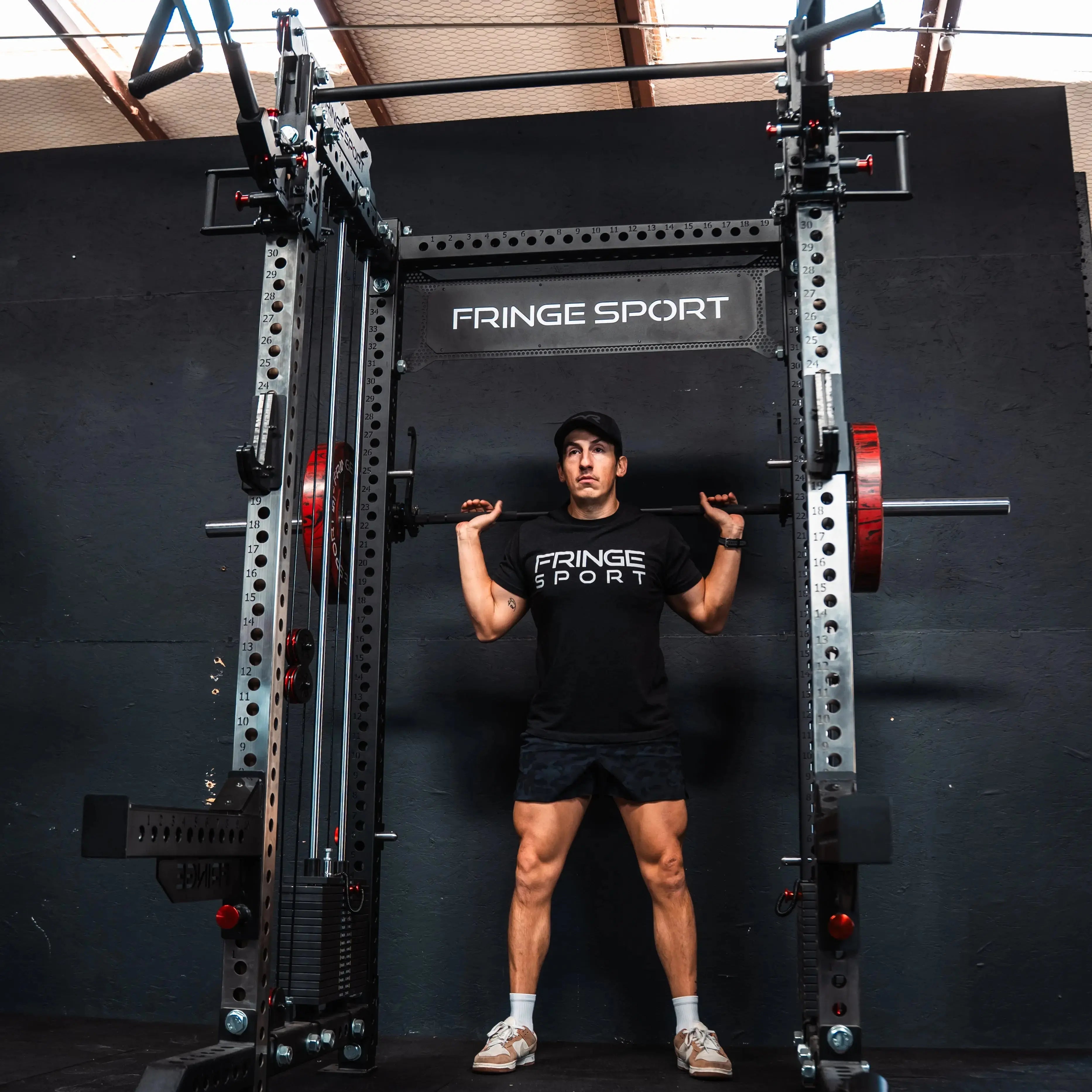 The Dane 2.0 Fully Loaded - Half Rack with Cable Crossover and Smith Machine