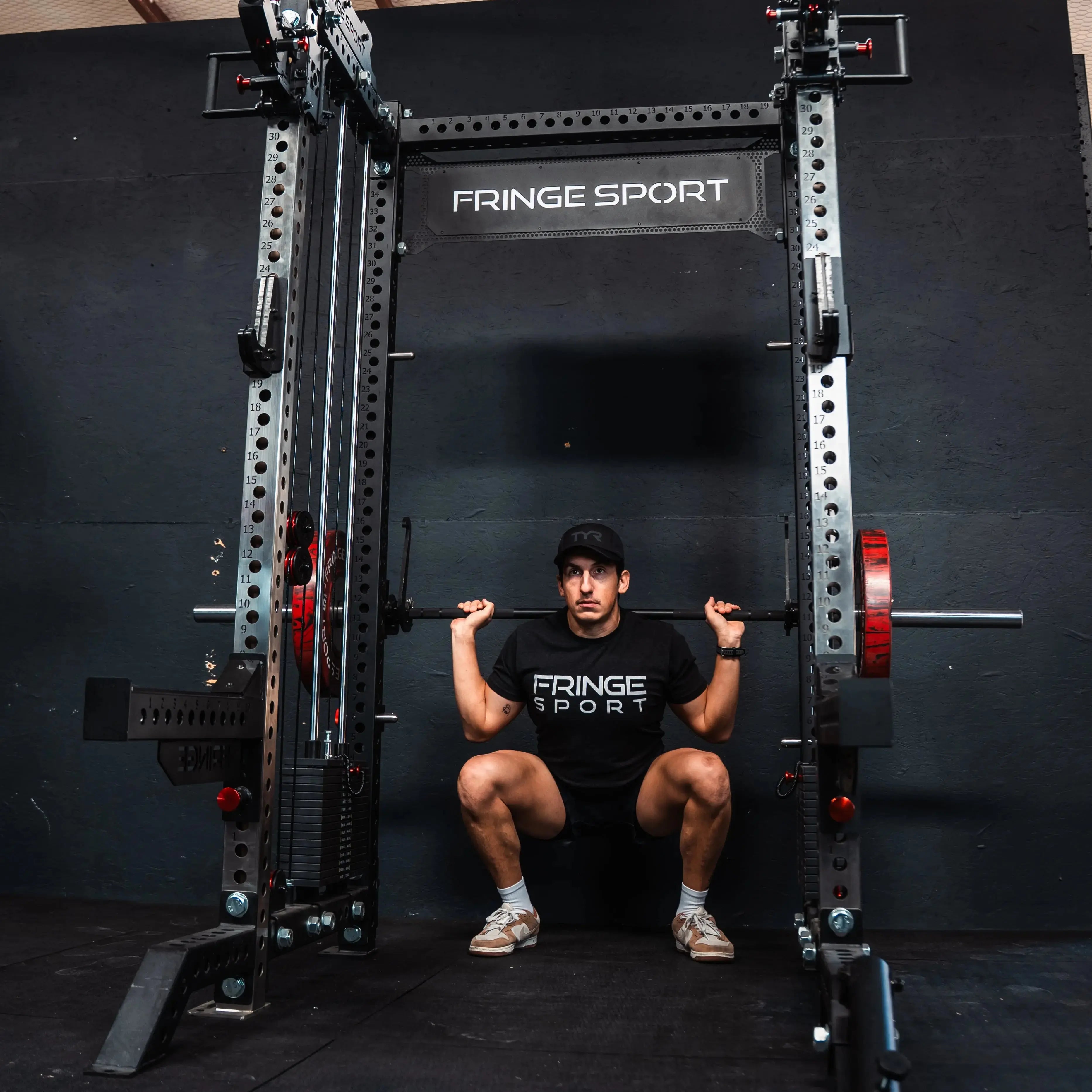 The Dane 2.0 Fully Loaded - Half Rack with Cable Crossover and Smith Machine
