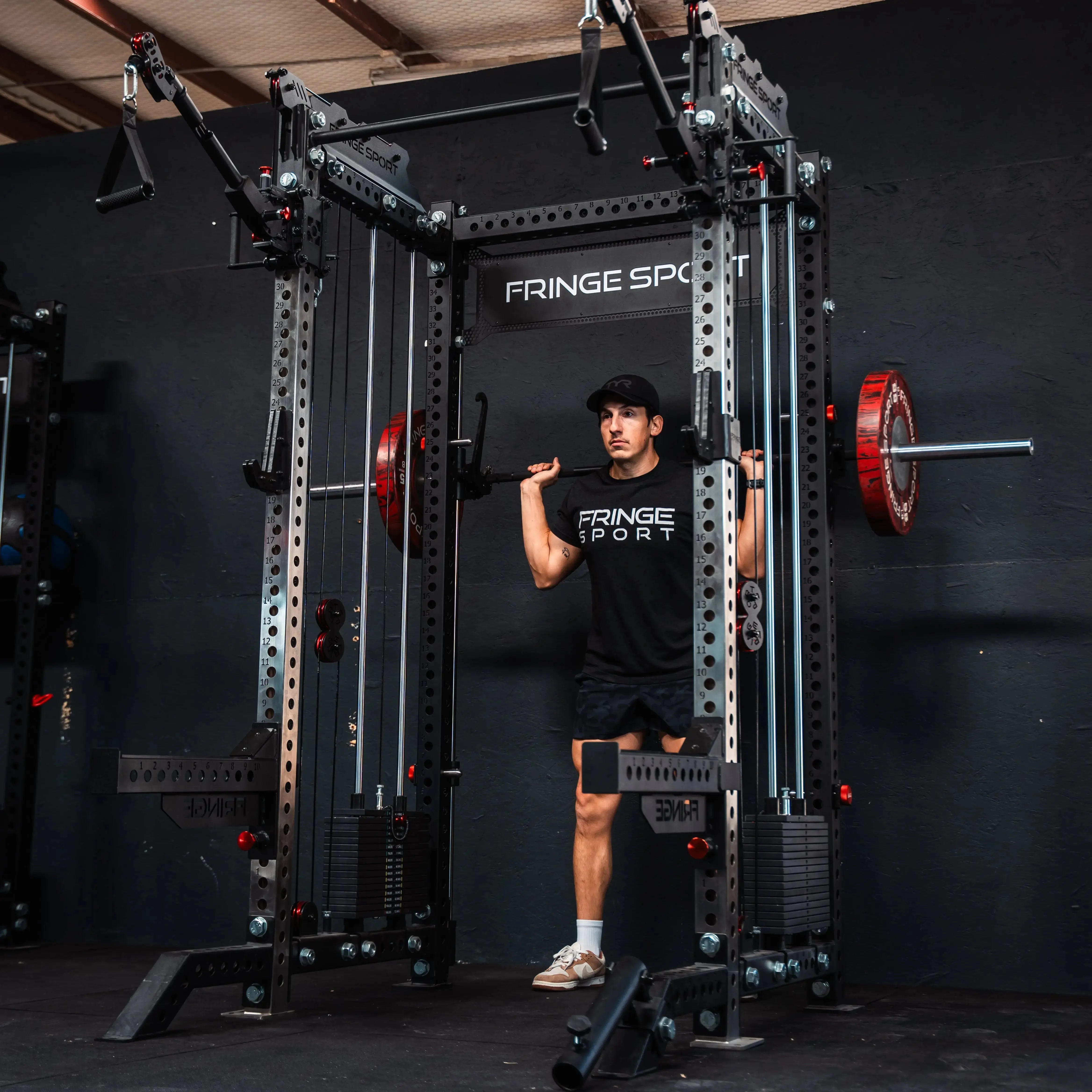 The Dane 2.0 Fully Loaded - Half Rack with Cable Crossover and Smith Machine