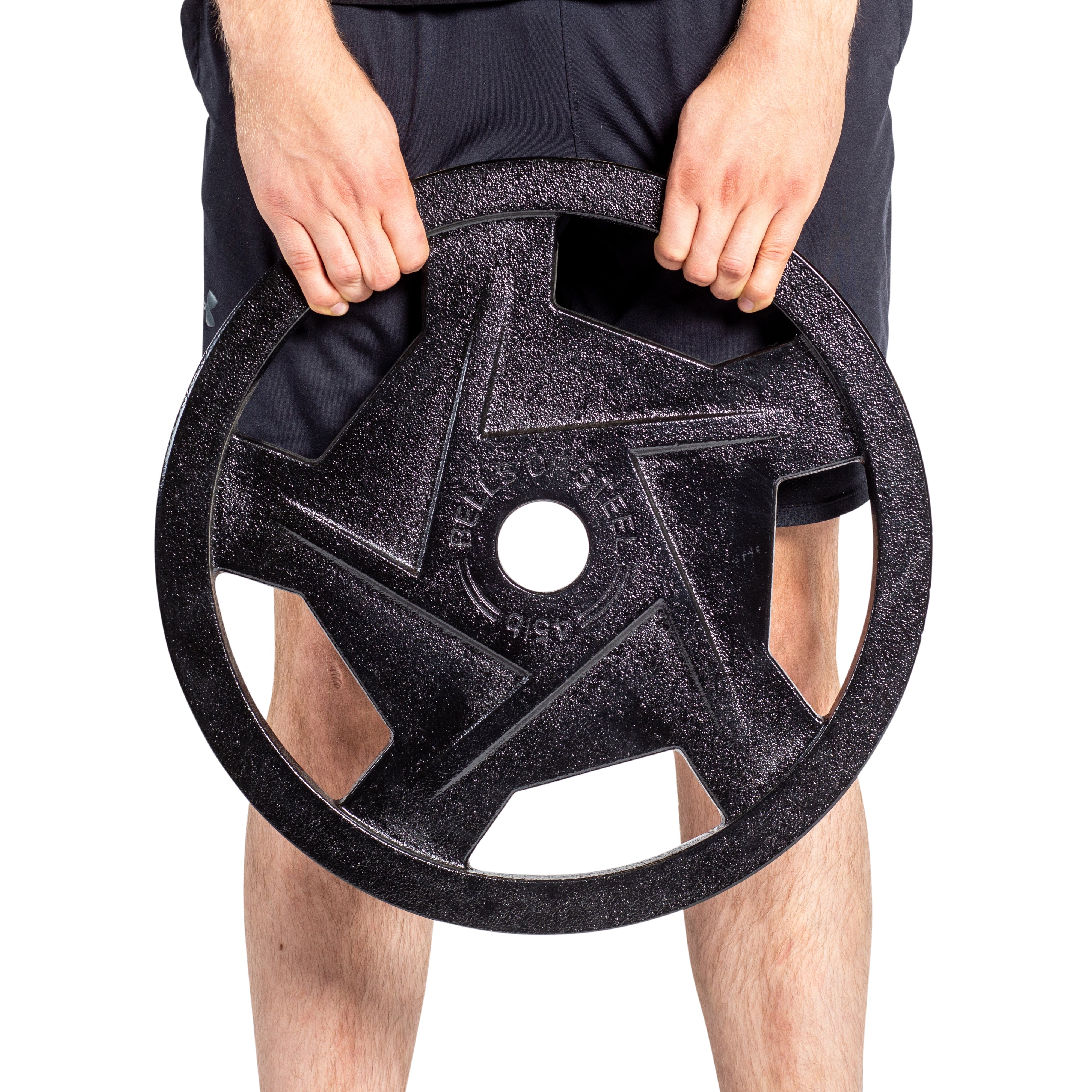 Black Mighty Grip Olympic Weight Plates