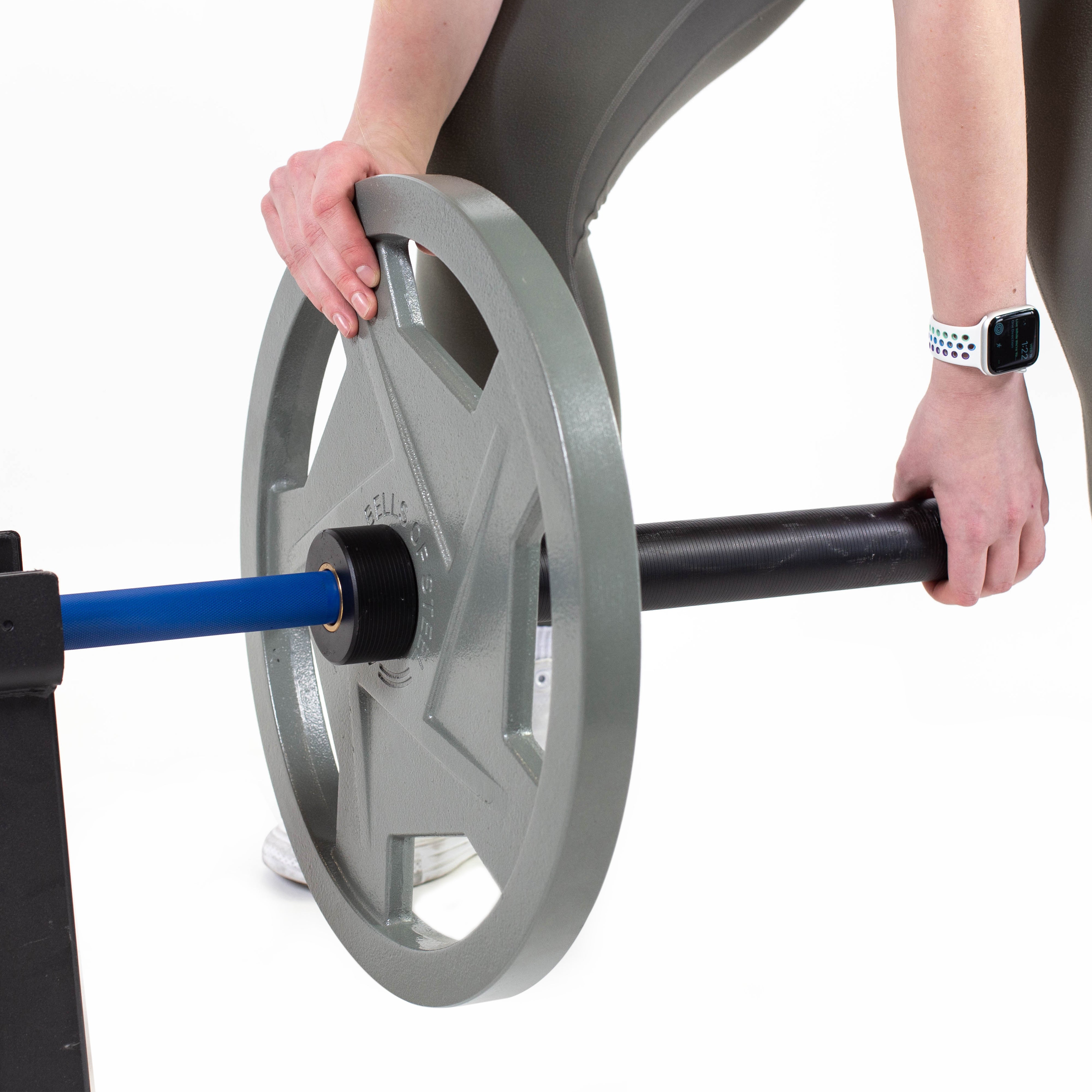 Gray Mighty Grip Olympic Weight Plate Sets