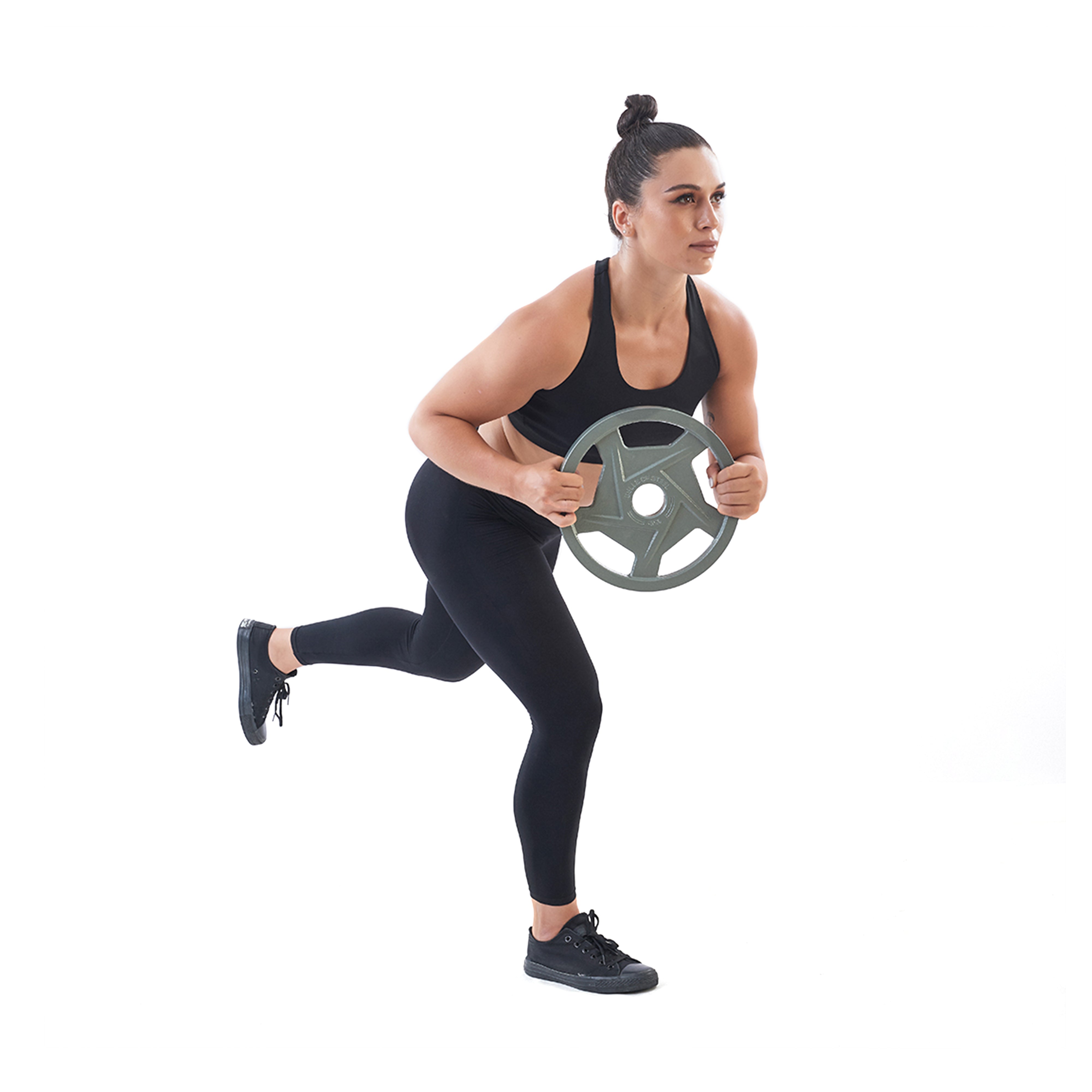 Gray Mighty Grip Olympic Weight Plates