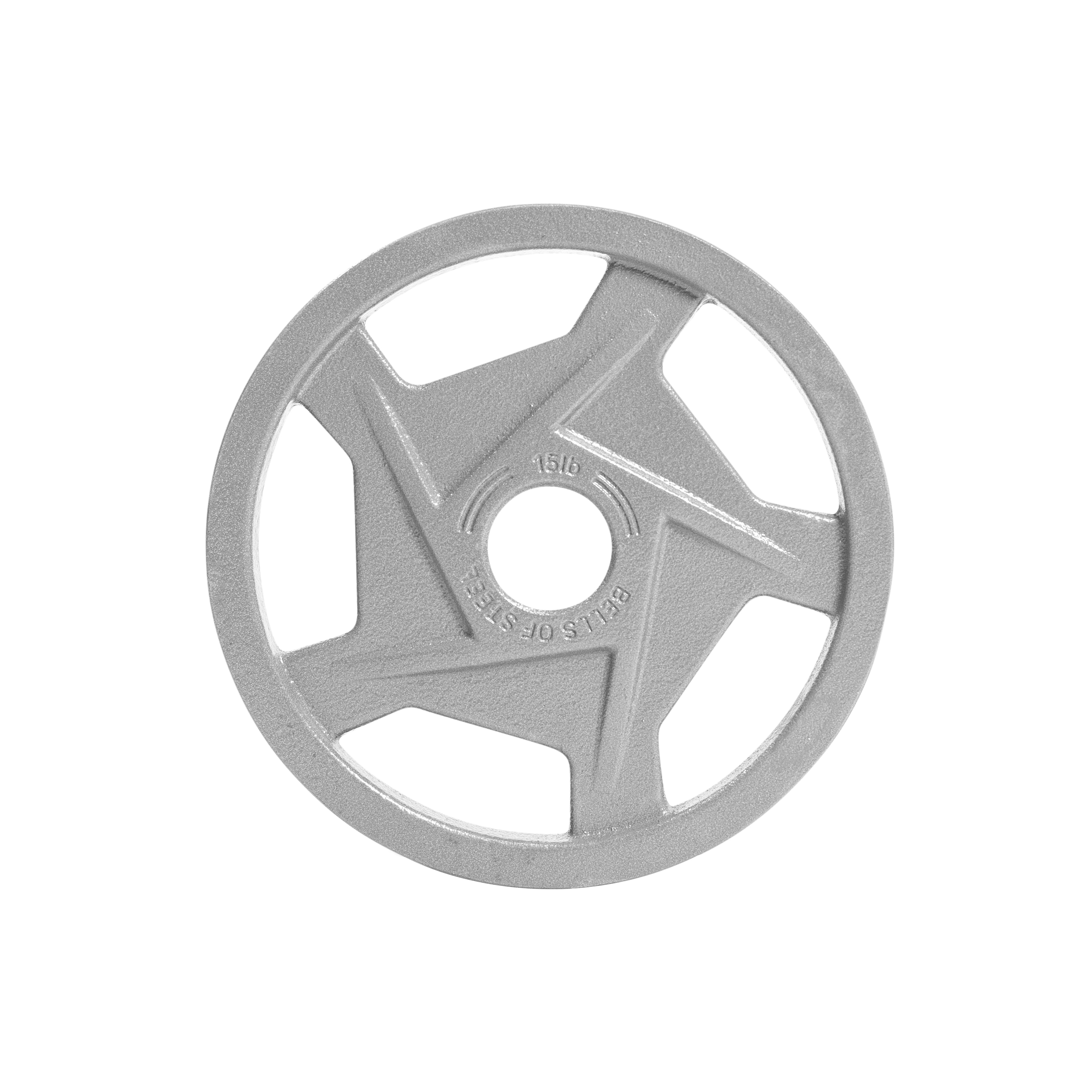 Gray Mighty Grip Olympic Weight Plates