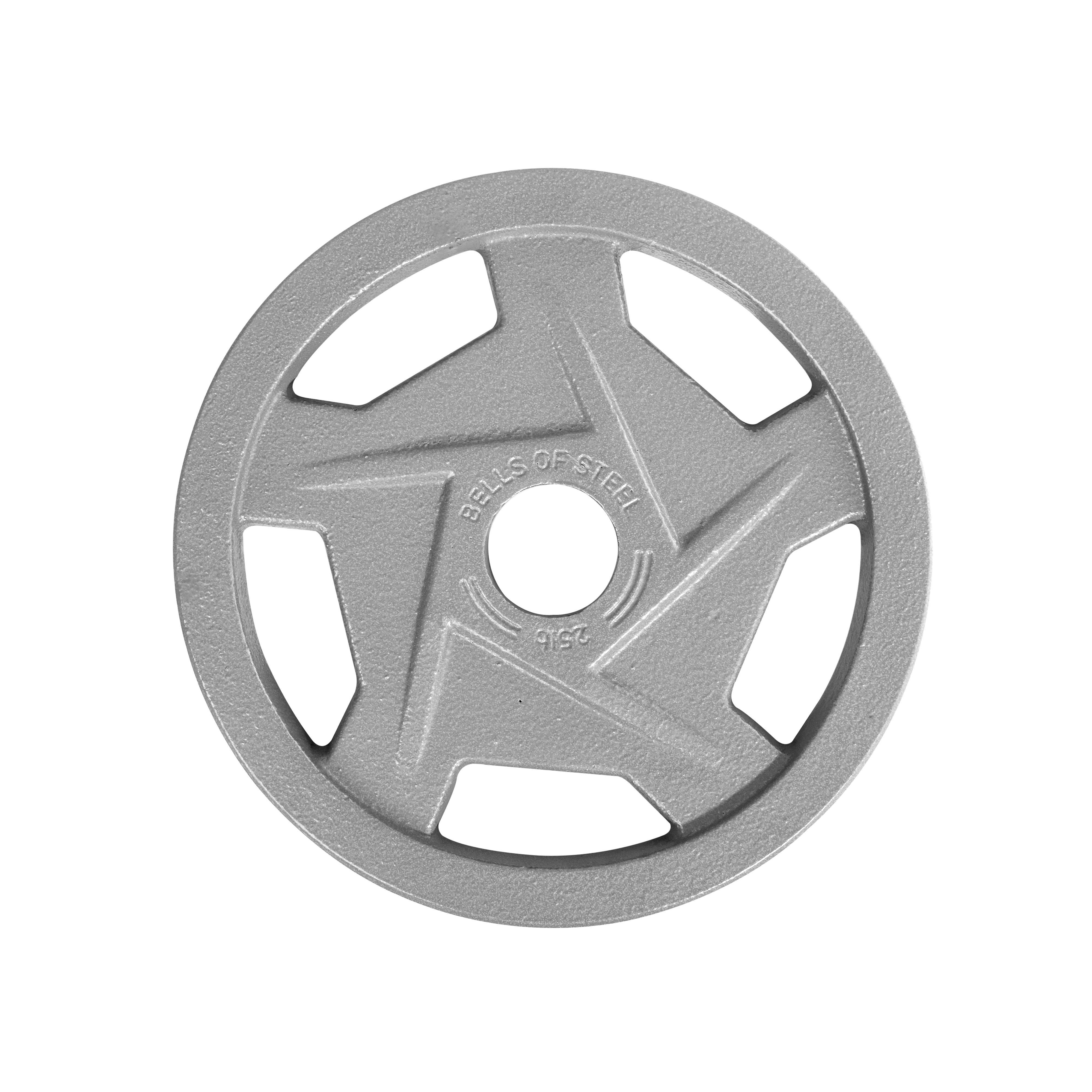 Gray Mighty Grip Olympic Weight Plates