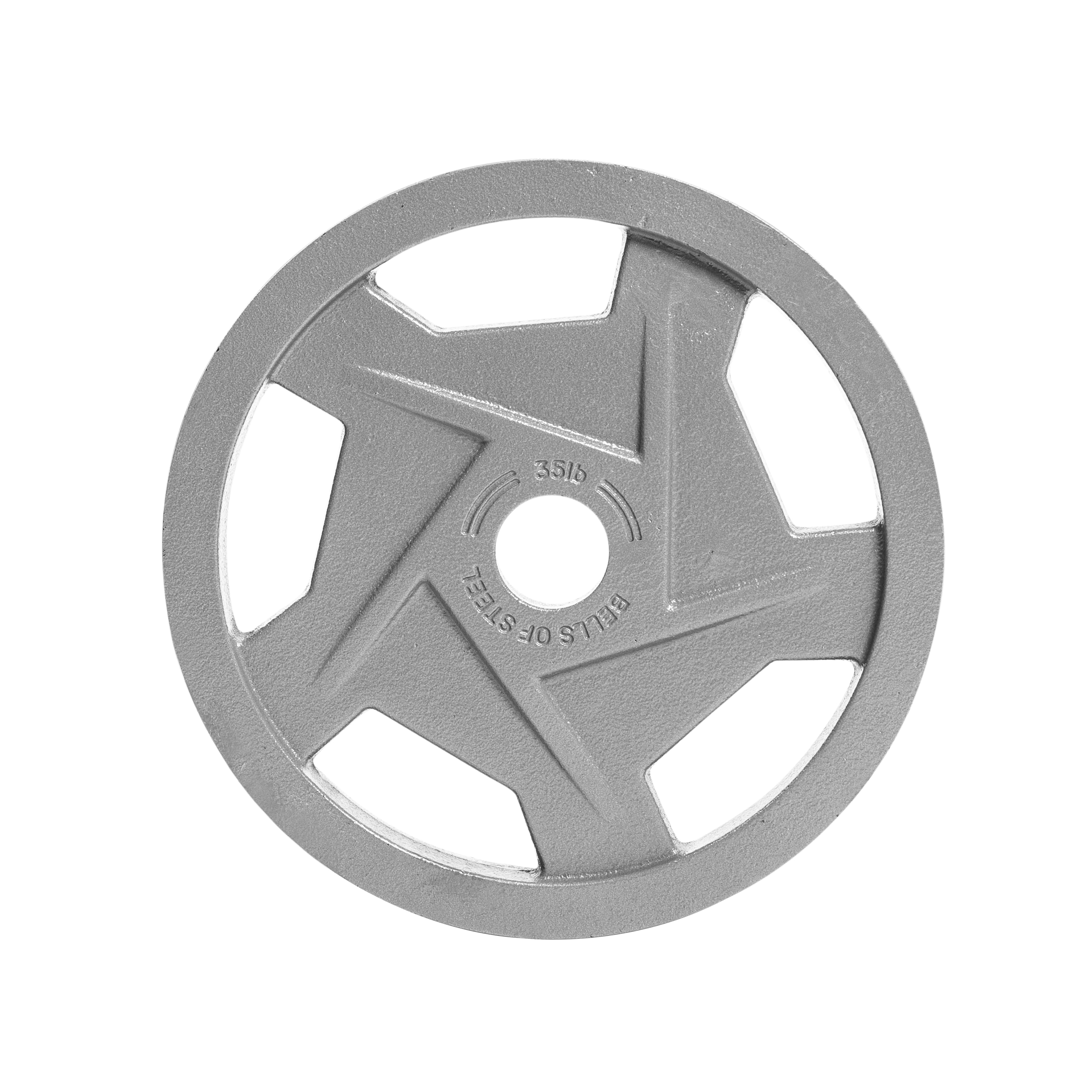 Gray Mighty Grip Olympic Weight Plates
