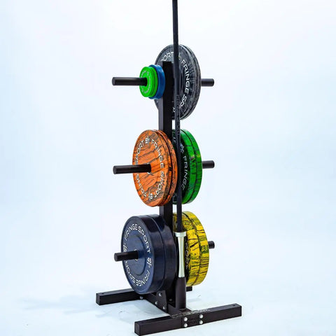 Vertical Barbell & Bumper Plate Holder Fringe Sport