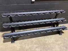 3 Tier 15 Pair Commercial Dumbbell Rack | Heavy-Duty Gym Rack