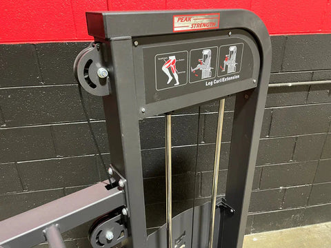 Pin-Loaded Leg Curl / Extension Combo Machine (Model PCIGC-5055-1) Pure Craft Industries