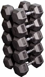 Rubber Hex Dumbbell Set 5-50LB | Commercial Gym Dumbbells | Pure Craft Industries PeakStrength