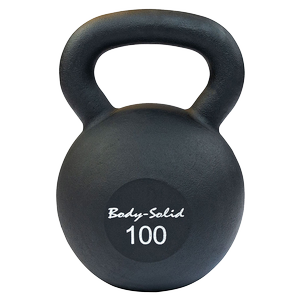 KBR100 - Iron Powder Coat Kettlebells 100 Pounds - Body-Solid