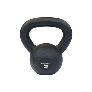 KBR20 - Iron Powder Coat Kettlebells 20 Pounds - Body-Solid Body-Solid