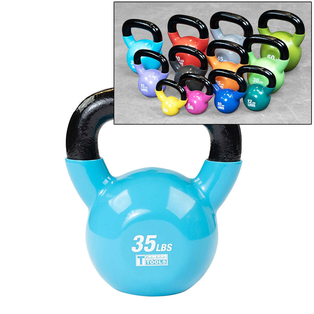 KBV5 - 5 lb. Vinyl Dipped Kettlebells - Body-Solid