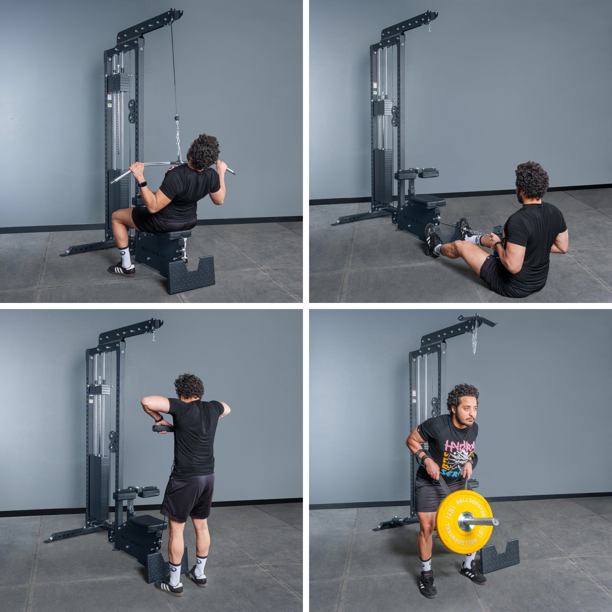 Lat Pulldown Low Row Machine