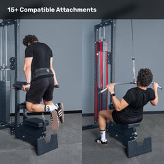 Lat Pulldown Low Row Machine