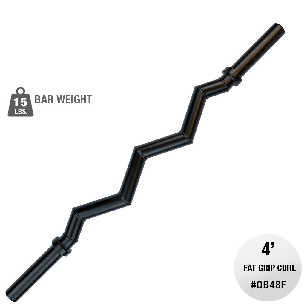 OB48F - Body-Solid Fat Curl Bar - Body-Solid