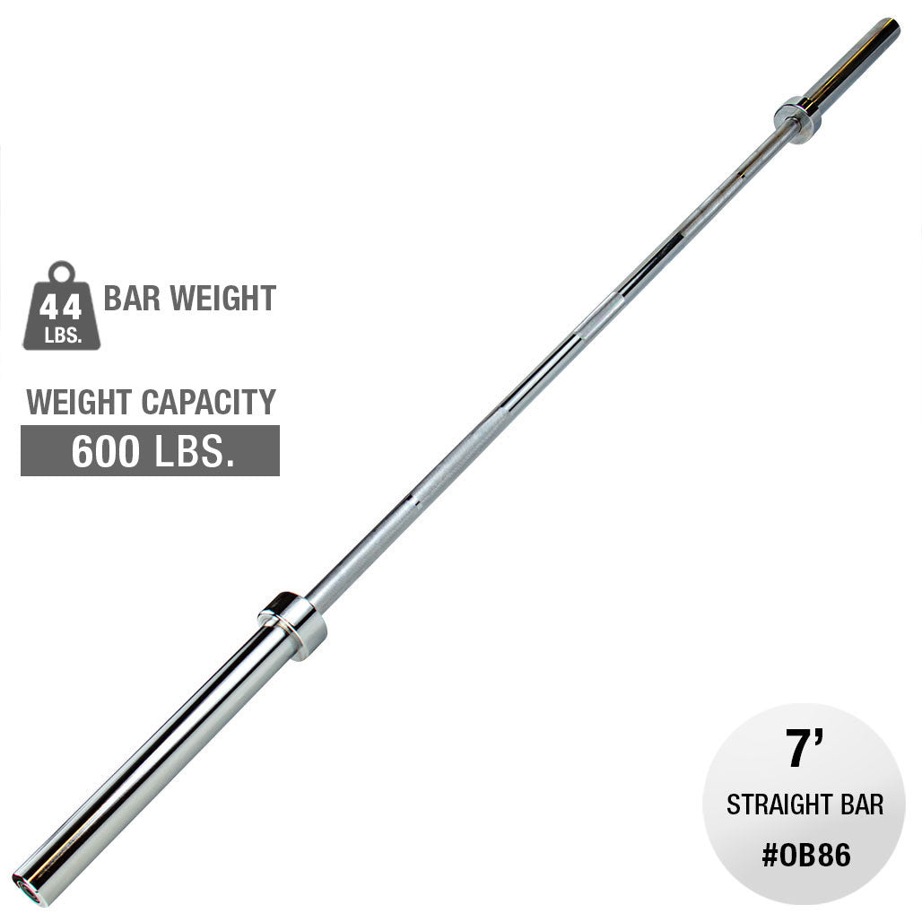 OB86C - 7' Olympic Bar (Chrome) - Body-Solid