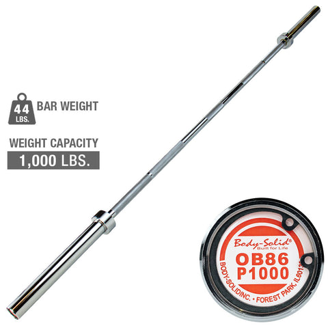 OB86P1000 - 7' P1000 Olympic Power Bar - Body-Solid