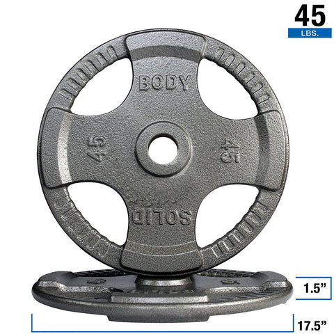400 LB Cast Grip Oly Set, Chrome Bar