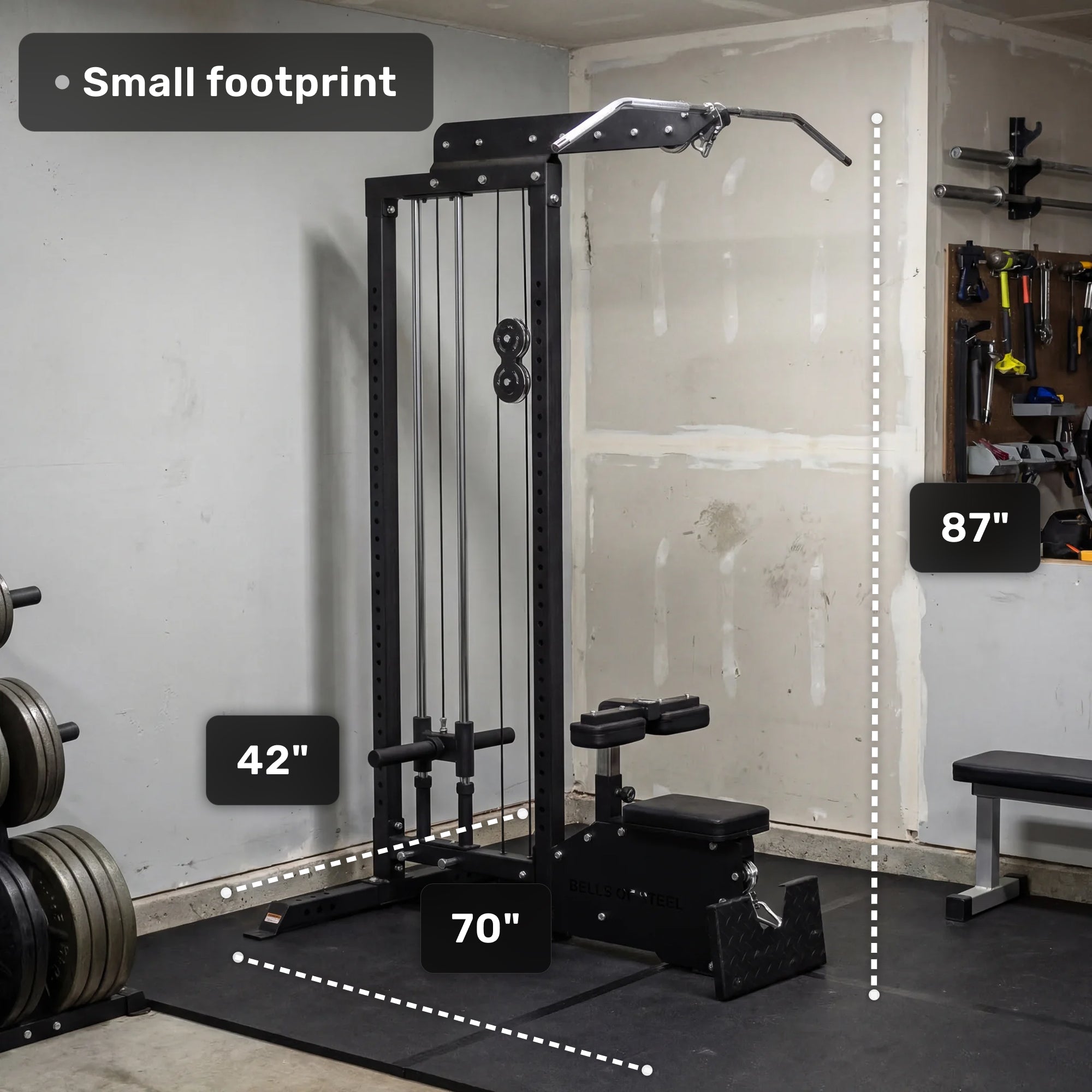 Lat Pulldown Low Row Machine