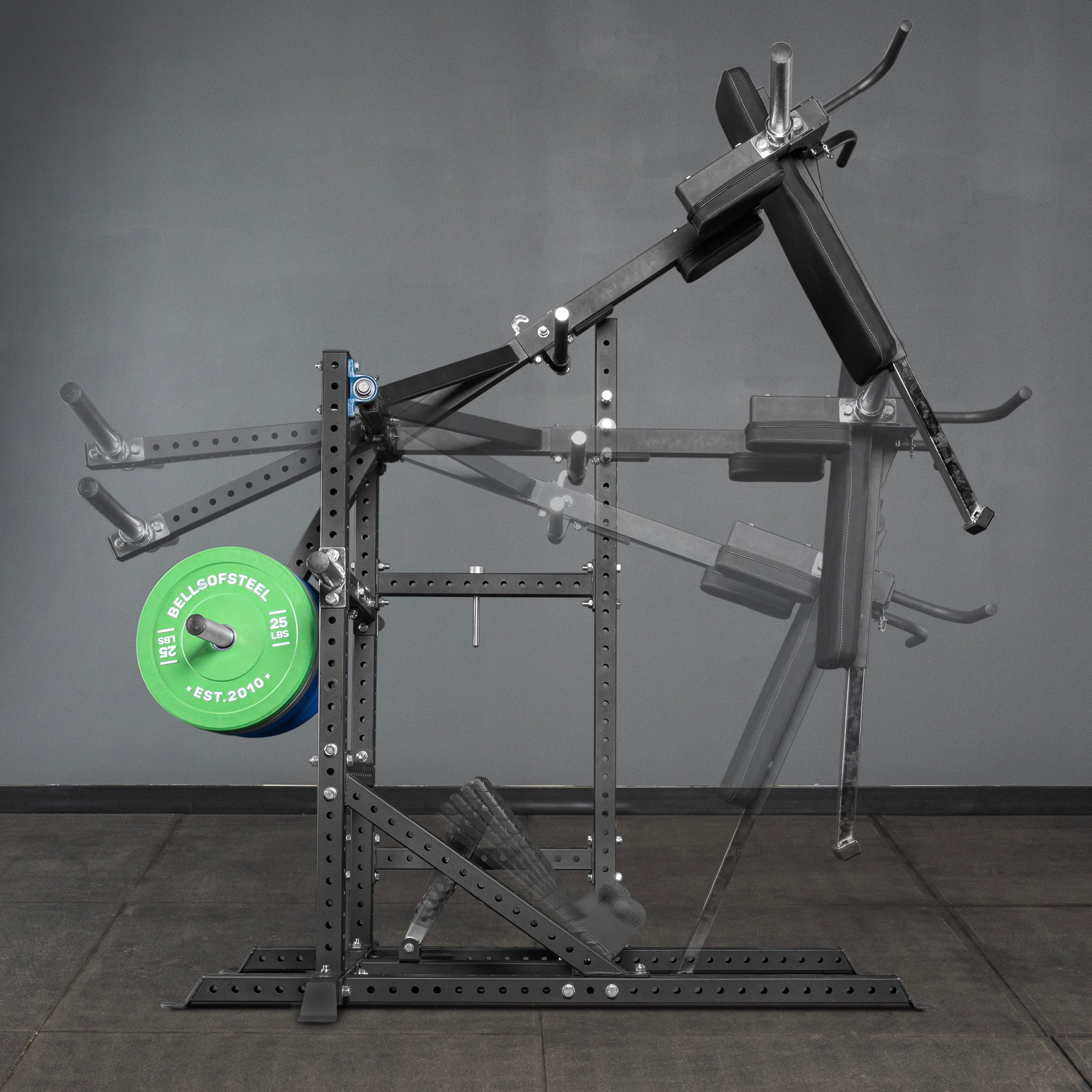 Pandemonium Squat – 3-in-1 Pendulum Squat / Calf Press / Viking Press Machine