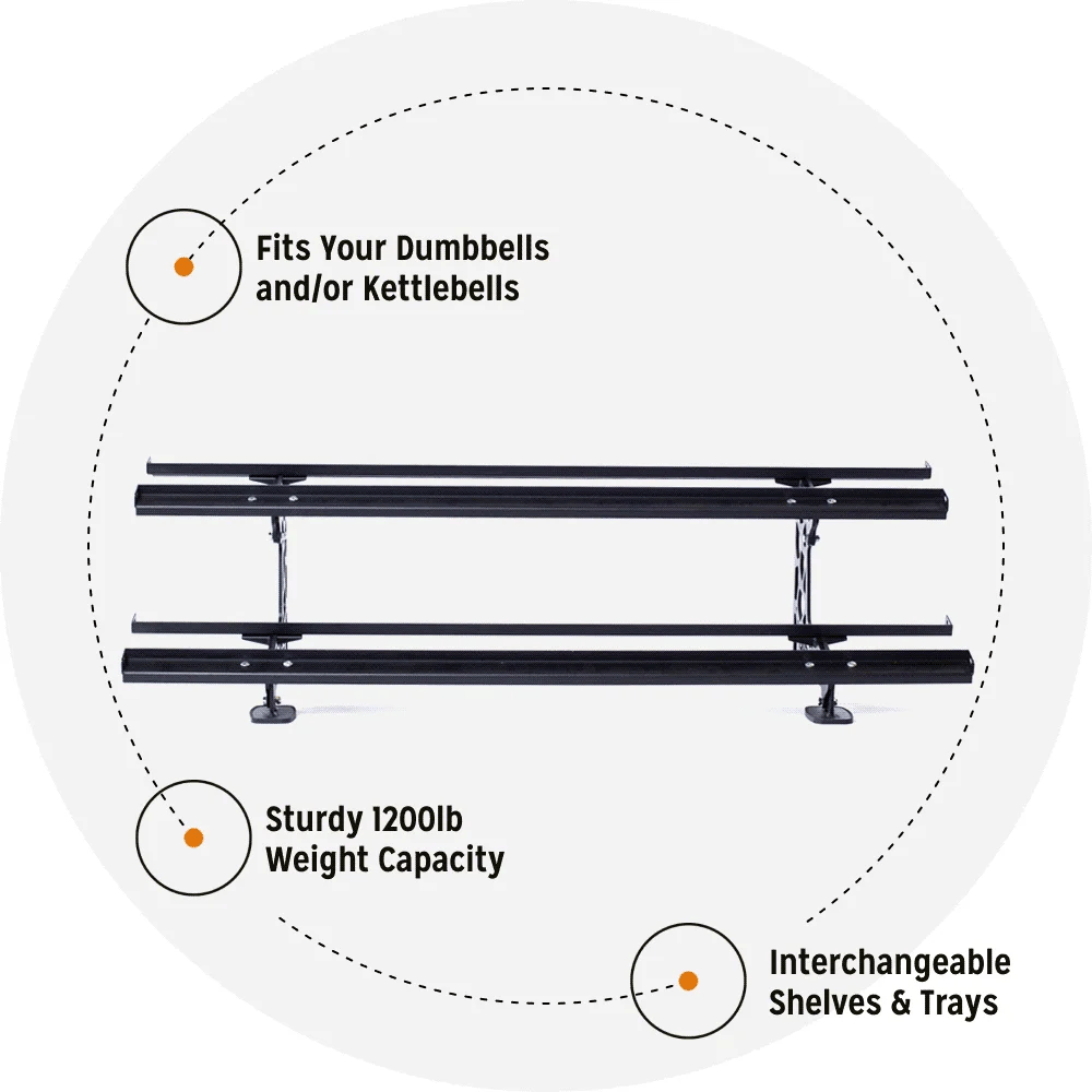 Commercial Interchangeable Weight Rack
